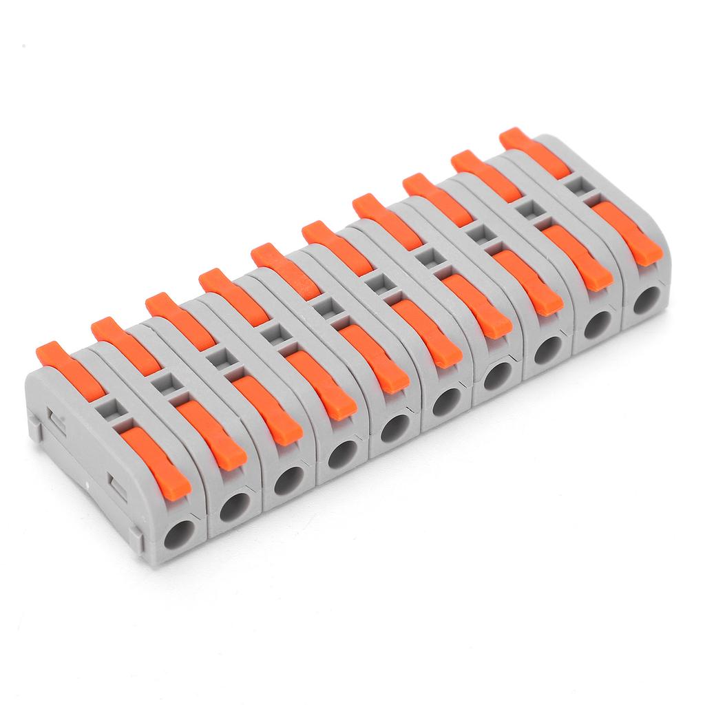 20Pcs Wire Conductor Connector  LeverNut 1in1out Fast Lighting Terminal Block
