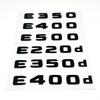 Rstcl5 3D Logo Chrome ABS E200 E300 E320 E220 Emblem Letters Sticker Car Trunk Badge for E-Class 220 200 300 W21