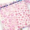 Solid Crystal Cherry Blossom Petal Stickers Decals Toy Drop 3D Relief Stickers  Scrapbooking
