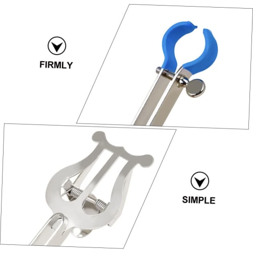 VICASKY 1 Sheet Trumpet Sheet Music Holder, Sheet Music Clip, Trumpet Music Stand, Musical Instrument, Horn, Score Reading Clip, Note Clip, Iron, Silv