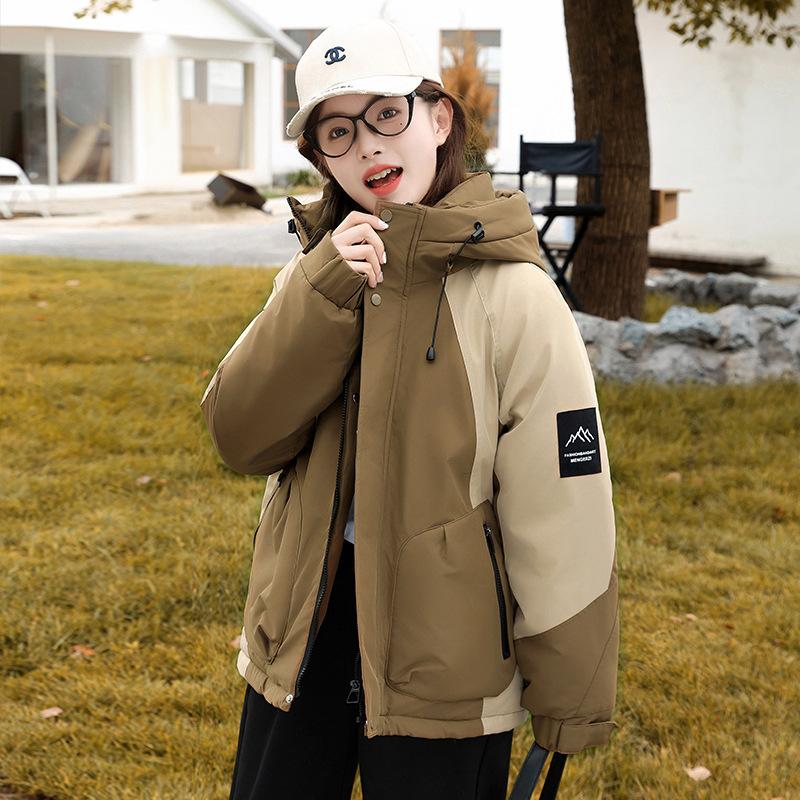 Tooling jacket jacket cotton-padded couple cotton-padded jacket winter new men's and women's short outdoor versatile