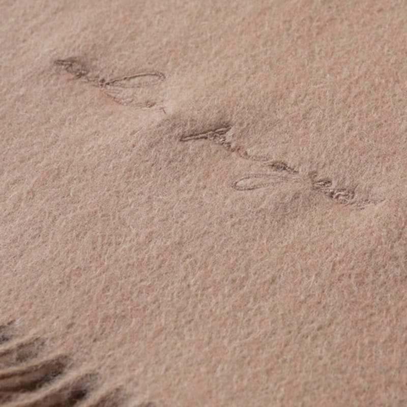 White Project VIRGIN WOOL 100 MUFFLER_BEIGE