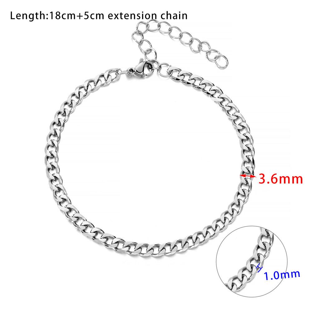 

2021 Trendy Non-Fading Titanium Steel Hip Hop Bracelet