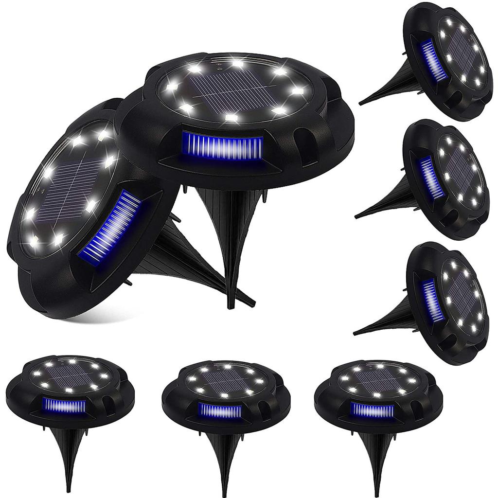 12 LED Solar Buried Lamp In-Ground Light Outdoor Waterproof Multicolor Exterior Sunlight for Garden Yard Lawn Pathway Decoration