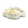 Crocs Classic Platform Clog MM Dream Builder Melt Ice Cream Summer Hand Painted Funny Hole Shoes Female White