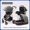 High Landscape Reversible Baby Stroller & Reclining Tricycle, Three-in-One with Large Wheels