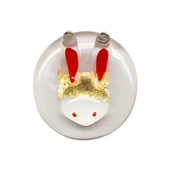 Tanaka Chopstick Store Wakasa Lacquer Chopsticks Glass Chopstick Rest (Gold Leaf Included) Gold Rabbit
