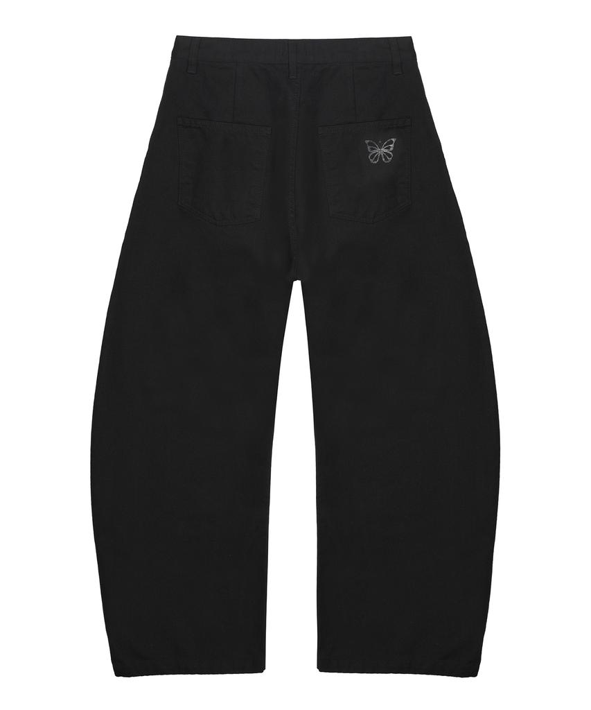 NICK&NICOLE Rivet Curved Wide Pants_Black