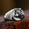 New Arrival Stainless Steel Viking Wolf Head Ring for Men Women Special Design Vintage Animal Ring Fashion Creative Jewelry Gift