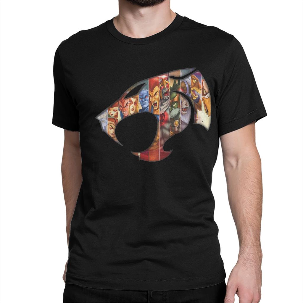 Comedy Film Logo 80s Lion Animated  for Men Women T Shirts Thundercats Tees Round Neck TShirt Cotton Birthday Gift Clothing