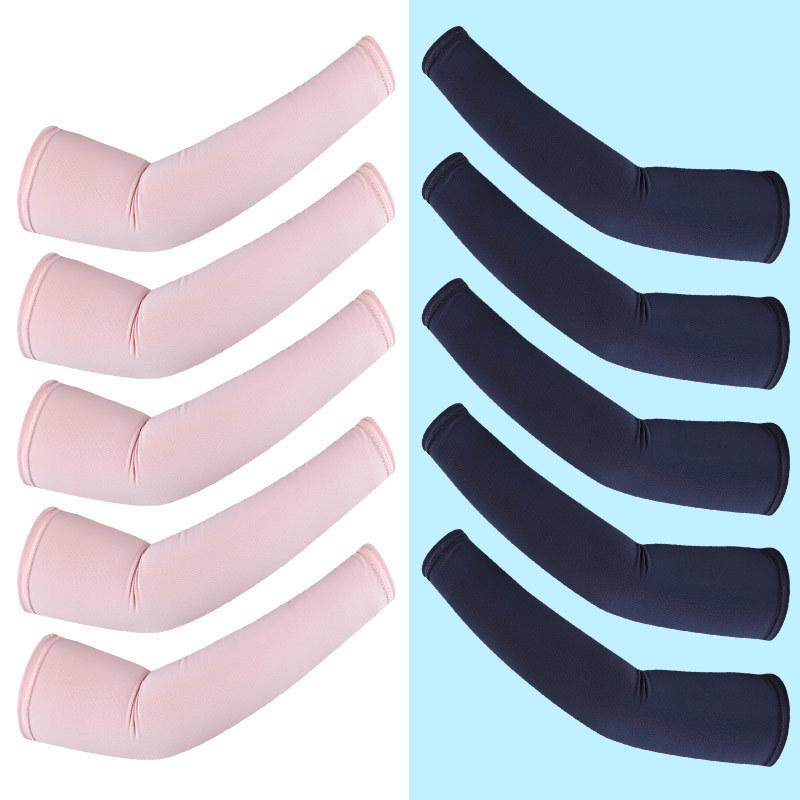 

Summer Breathable Cycling & Climbing Arm Sleeves – High Elastic, Skin-Friendly, Sun Protection Elbow Guards Medium чёрный