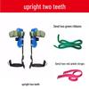 Tree Climbing Tool: Upright Foot Spikes with Large Bend and Wasp Foot Buckle Iron Shoes