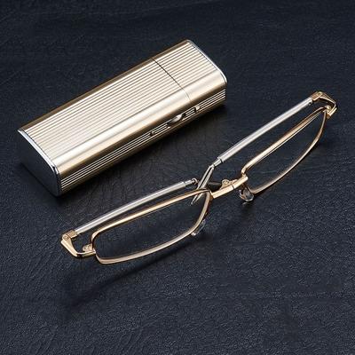 HD Foldable Reading Glasses Clear Eyewear Glasses Anti Fatigue Magnifiers Eyewear  Readers