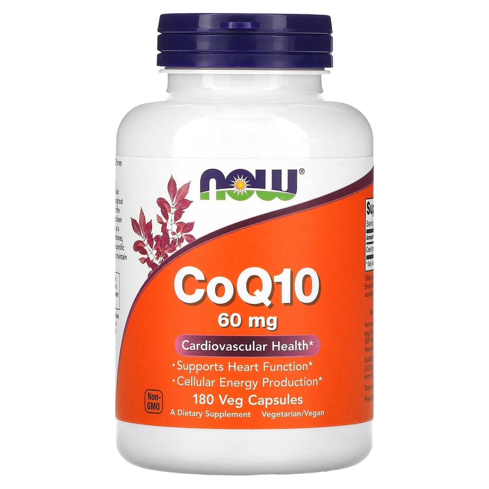 

Now Foods CoQ10 60mg Veggie Capsules, 180 Count 180 pcs - 1 ea