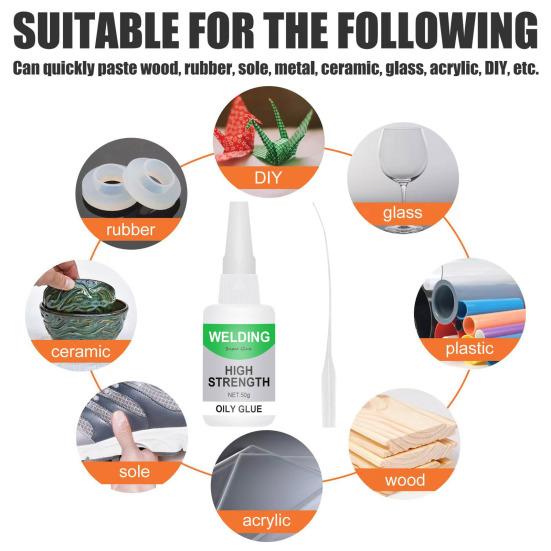 Welding Glue Strong Adhesion Quick Drying Application High-efficiency Universal Welding Instant Bonding Precise High-Strength Oily