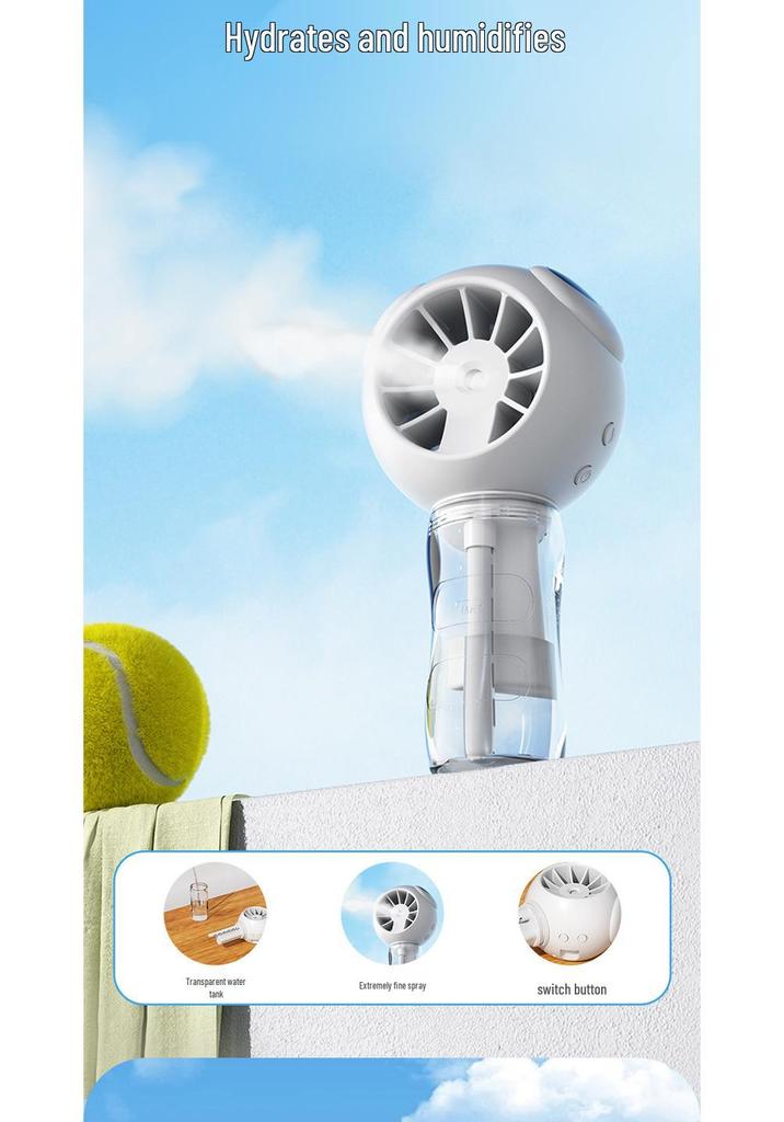 Creative Cartoon Nano Spray Fan: Portable, Hydrating, USB-Charging, Cute Mini Neck Fan for Summer