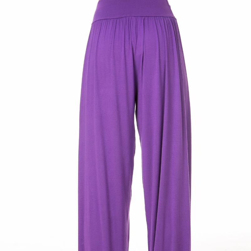 

Брюки для йоги, женская модальная танцевальная одежда, брюки для тренировок, свободные шаровары большого размера, тонкие секции XXXL фиолетовый