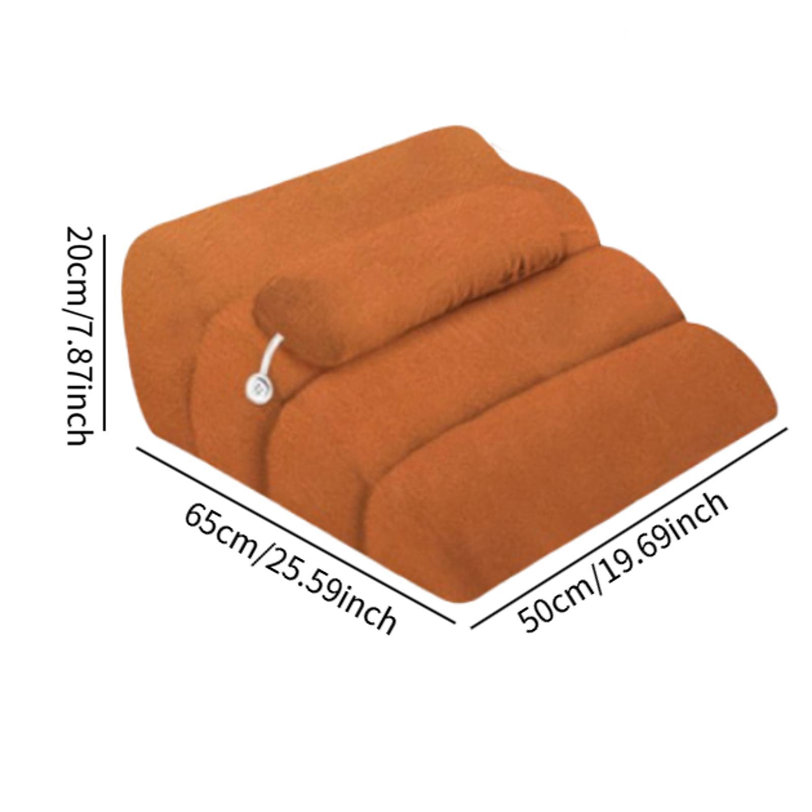 

Face Down Pillow Leg Back Support Ergonomic Comfort Prone Pillow Headboard Wedge Pillow for Relaxing Reading Sofa Sleeping оранжевый