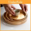 Bamboo Tray Round Handcrafted Tea Serving Plate For Home Tea Sets
