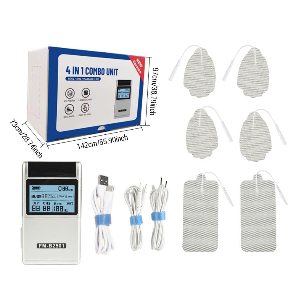 

25 режимов массажер EMS, стимулятор мышц, акупунктура, перезаряжаемый электрический импульс, низкочастотное физиотерапевтическое устройство для похудения