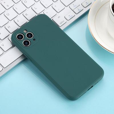 Originale quadratische Handyhülle aus flüssigem Silikon für iPhone 13 14 12 11 Pro Max Mini X XR XS Max 7 8 6s Plus Stoßfeste weiche Hülle