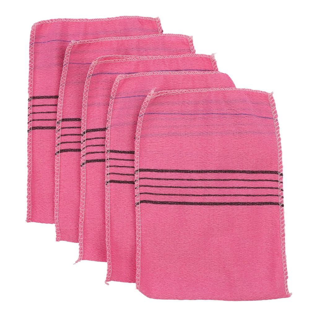 Bath Towel Cloth Massage Polyester Cotton Soft Towels 5Pcs