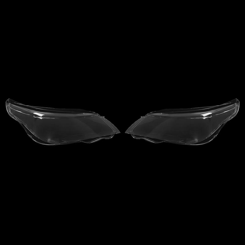Right & Left Car Headlight Lens Glass Lampcover Cover for BMW E60 E61 Headlamp Clear Lens Auto Shell Cover 2003-2010