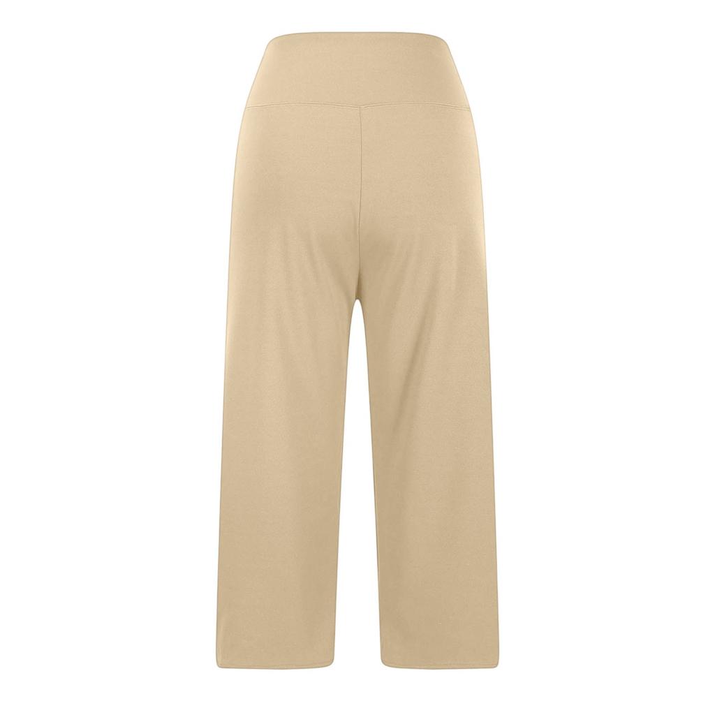 Women's Pants With Pockets Capris Pants For Women Yoga Leggings  Loose High Waist Crop Workout Pants Summer