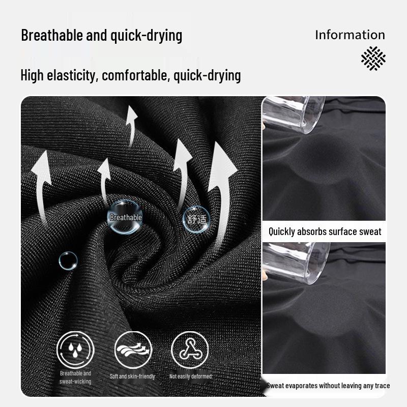 Shorts de Compression Homme à Séchage Rapide avec Poches pour la Course à Pied et le Basketball