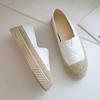 Mode Schwarz Slipper Flach Damen Schuhe Hohe Plateau Loafer Damenschuhe Espadrilles Lässig Ein Designer Urban Bietet Bequem 39