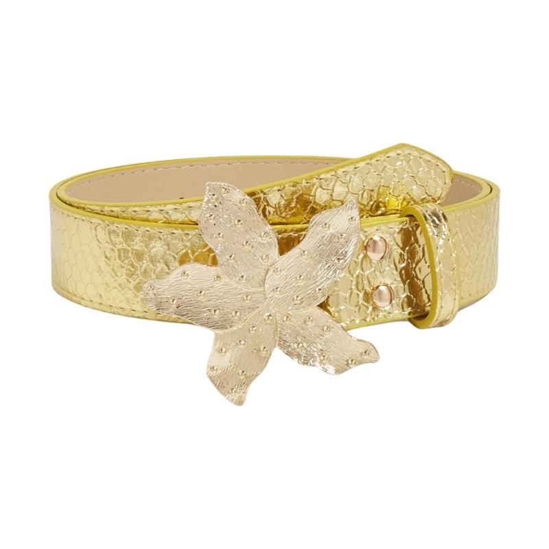 Elegant Heart Wing Buckle Belt for Lady Casual Wear Belt for Jeans Pants Eye Catching Waistband Fashion Accessories
