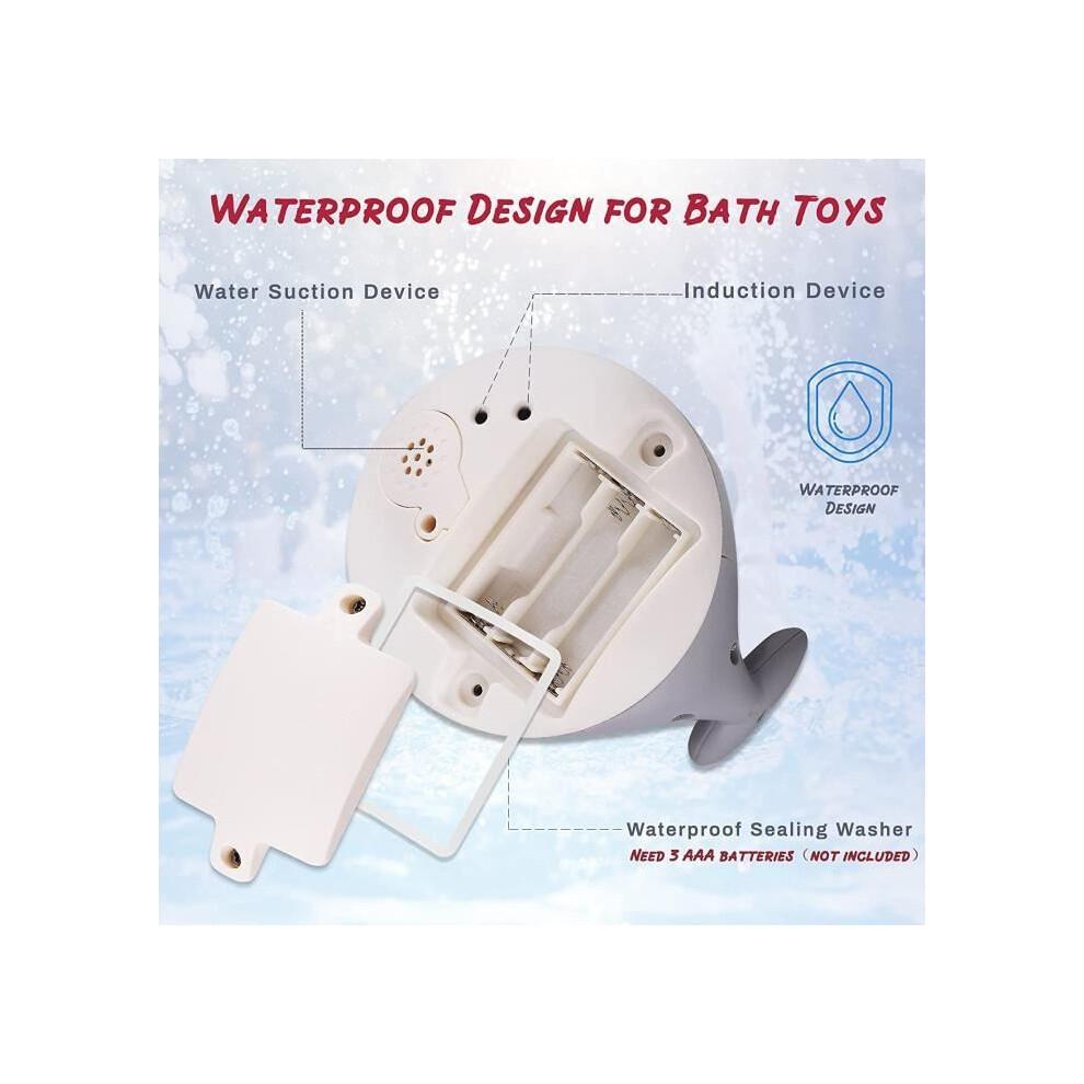 XICHAO Baby Bath Toy Whale Water Spray for 1 2 3 Year Old Boys Girls Swimming Pool Games Water Spray Bath Toys
