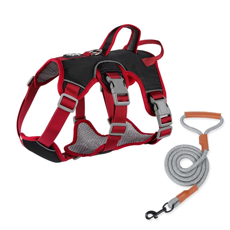 Dog Chest Straps Small and Medium-sized Dog Chest Straps To Prevent Breaking and Pulling Leash Reflective Anti-escape Leash