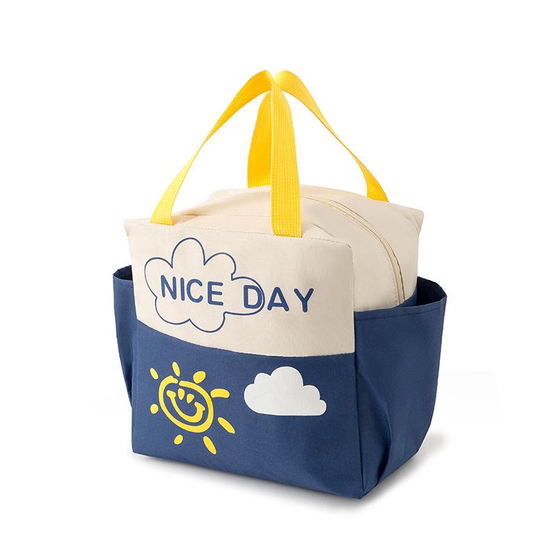Insulated Large-Capacity Oxford Cloth Lunch Bag for Students