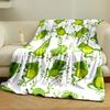 Cute Green Frogs Flannel Blanket bedroom Blanket for Livingroom Couch lunch break Soft throw for Friend's festival Gift