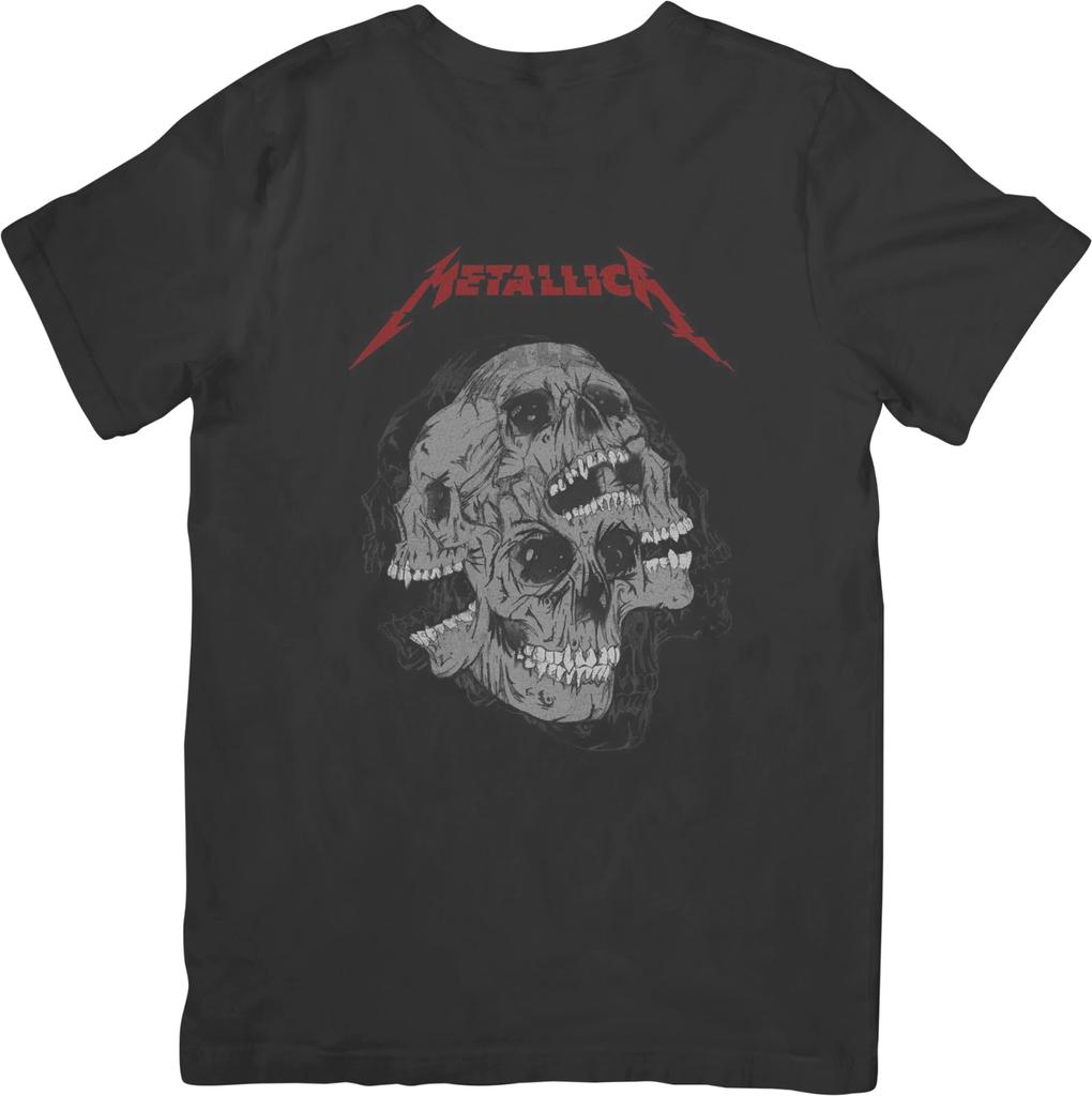 Metallica 2 Music Unisex Fit for Men & Women Quality Cotton T-Shirt Black