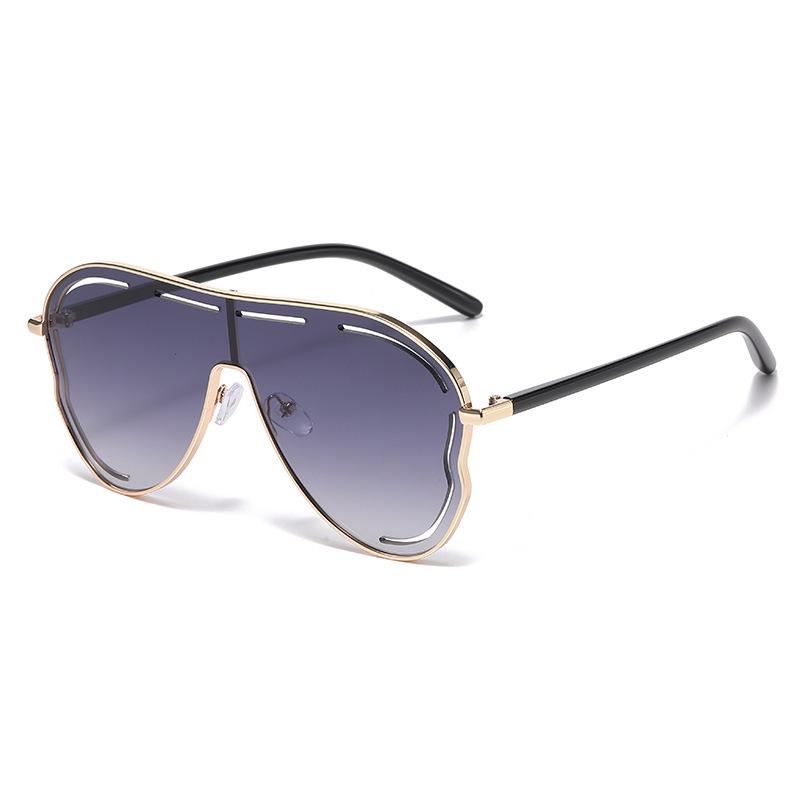 New Y2K Hollow Large-Frame Frog Sunglasses - European & American Style Outdoor Shades