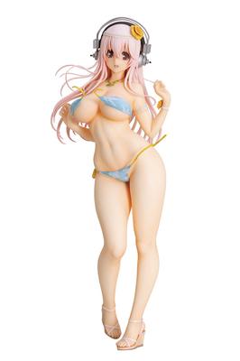 Super Sonico Summer Vacation Scale PVC Complete Figure PVC178 Ver. 1/4.5 Pre-painted