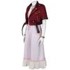 Final Fantasy 7 Aerith Gainsborough Cosplay Costume With Denim Outfit For Game Anime Role Play