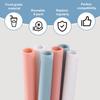 6pcs Replacement Straws, Compatible with Owala FreeSip 24oz 32oz Water Bottles Reble Plastic Straws with Cleaning Brush & Cutting Tool 3 Colors