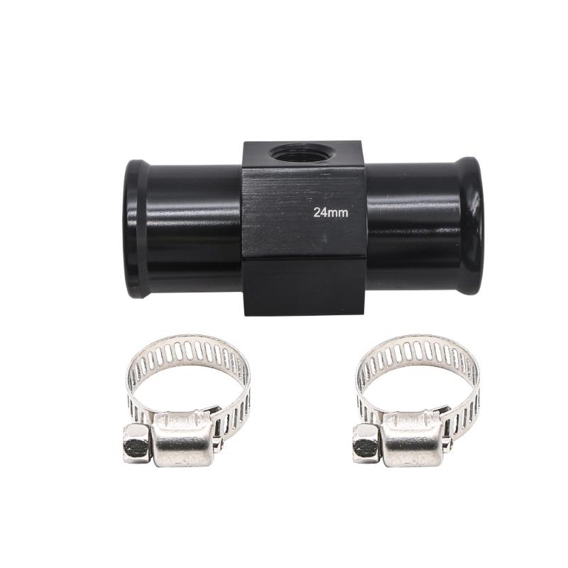 Black Water Temp Gauge Radiator Temperature Water Temp Joint Pipe Sensor 18Mm 20Mm 22Mm 24Mm Hose Adapter