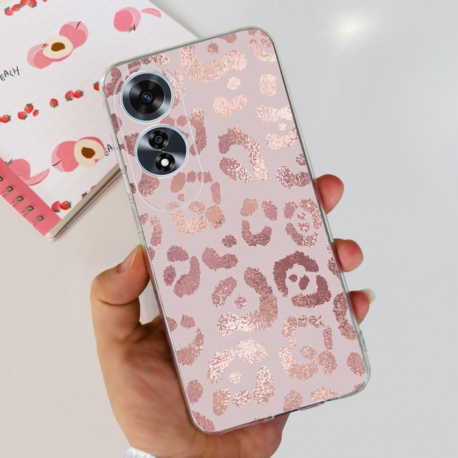 For OPPO A60 4G Case CPH2631 Cute Cat Cartoon Transparent TPU Silicone Soft Slim Cover For OPPO A60 A 60 OPPOA60 2024 Bumper New
