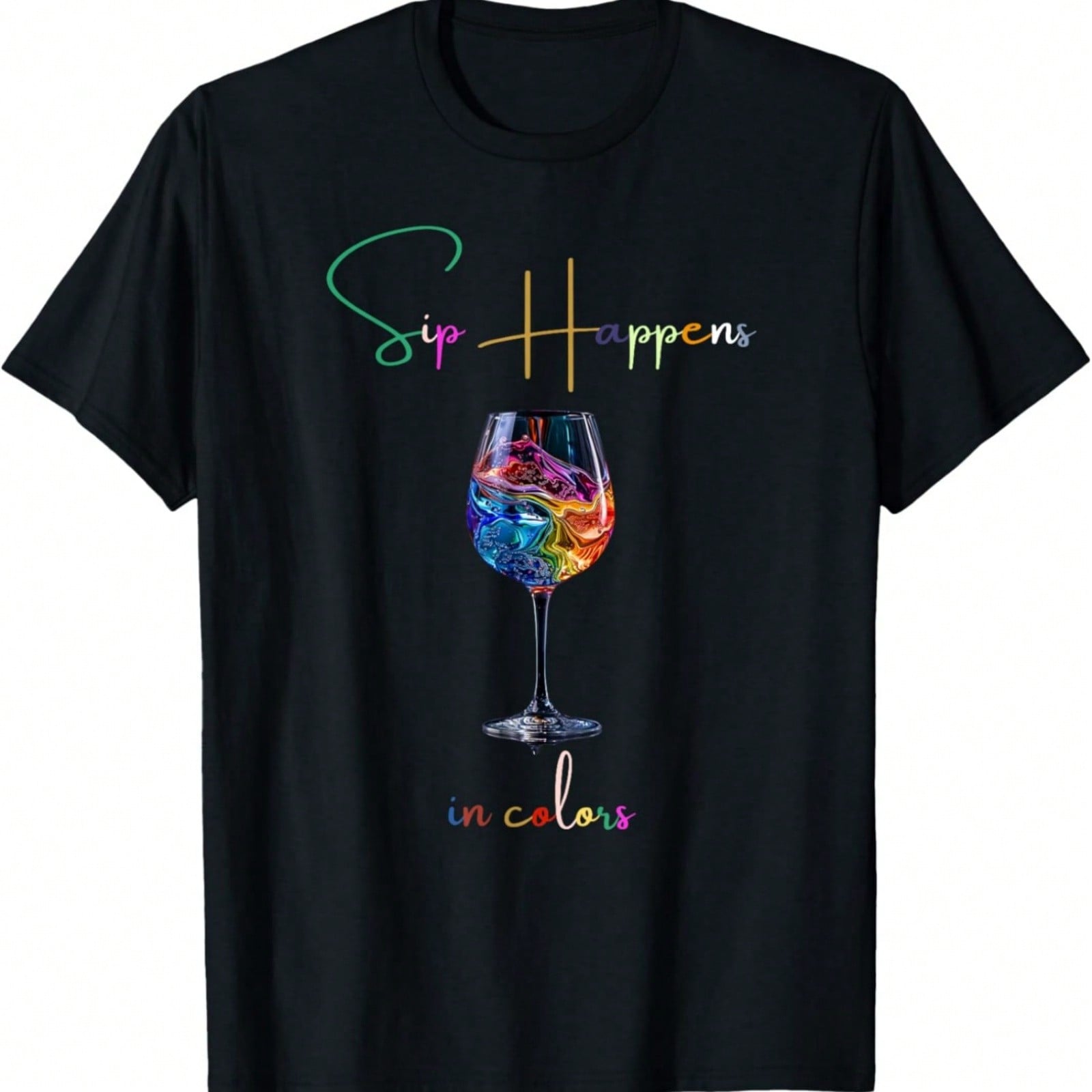 Seal Shadow Silhouette In Retro Colors T-Shirt S разноцветный