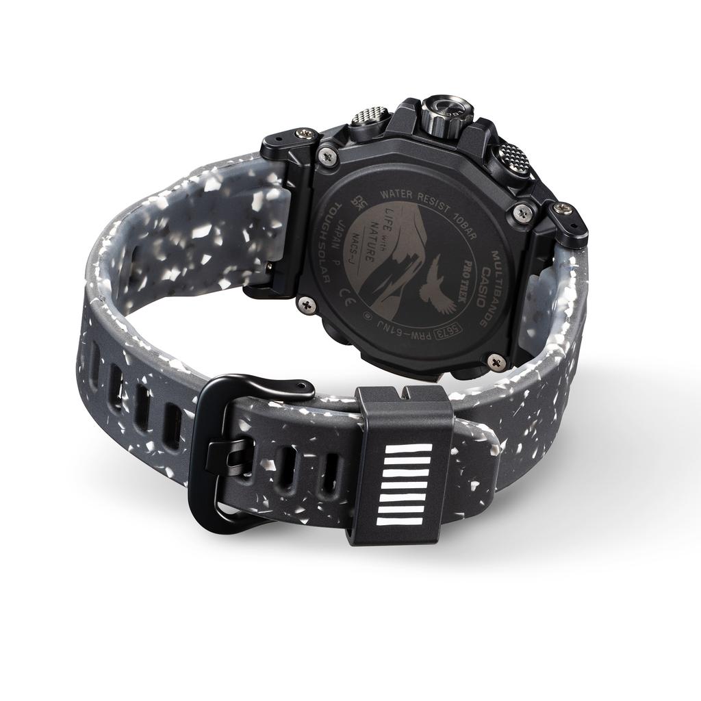 Casio Pro Trek Men's Stainless Steel 100M Water Resistant Digital Alarm Quartz Watch PRW-61NJ-1