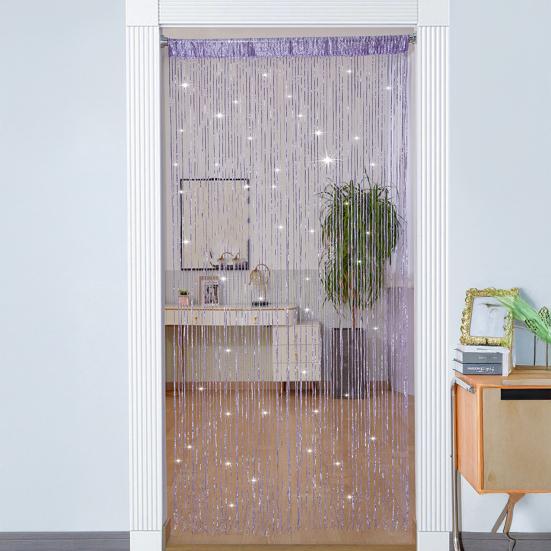 Glitter String Curtain Sparkling Door Fringe Curtain Tinsel Backdrop Privacy Curtain Room Divider Curtain for Doors Closets Windows Walls Party Decor
