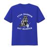 Vintage Funny Raccoon Even Baddies Get Saddies Slogan Streetwear Print Casual T Shirt vintage Washed designer clothes Versatile