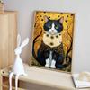 Animal Diamond Painting Painting Kit, 5D Cat Gemstone Diamond Embroidery Craft DIY Artwork Decoration Home Wall Mural