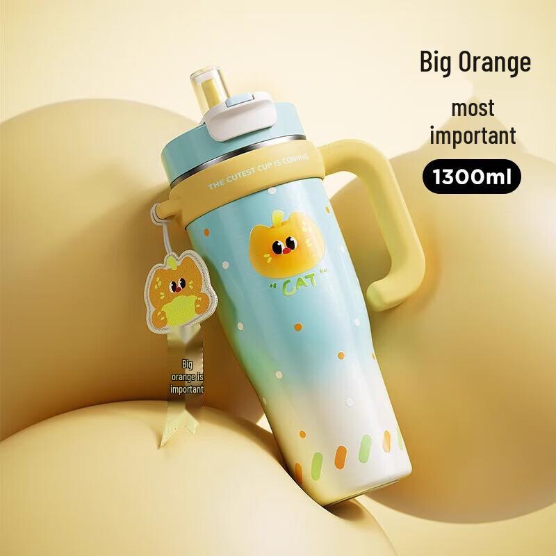 Wushengwu Ceramic Lined Insulated Mug with Handle