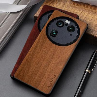 כיסוי דוגמת עץ עבור OPPO Find X6 Pro coque עיצוב ייחודי פשוט כיסוי עור PU קל משקל עבור כיסוי find x6 pro funda