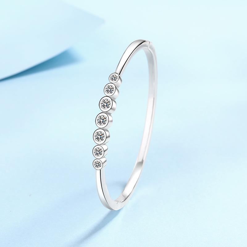 2023 Nouă brățară din argint S925 moissanit, modă pentru femei, brățară versatilă, temperament simplu